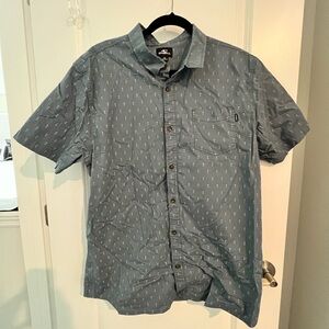 EUC Men’s O’Neill Blue Short Sleeve Button Down, XL